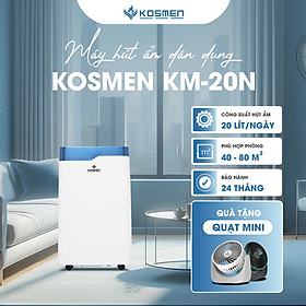 Mua Máy Hút Ẩm Dân Dụng Kosmen KM-20N - Thích Hợp Không Gian 80m2 - Hàng Chính Hãng Bảo Hành 24 Tháng