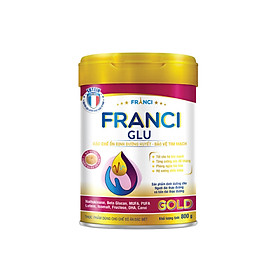 Sữa bột FRANCI GLU GOLD lon 800g – Ổn định đường huyết – Bảo vệ tim mạch