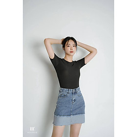 Chân váy nữ Méo shop chân váy jean ôm dáng chữ A 3910