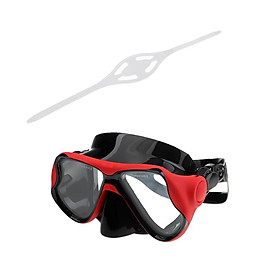 Professional Adult Silicone Underwater Scuba Diving Snorkeling Swimming Spearfishing Freediving Mask & Mask Strap Replacement