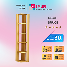 Giá sách đẹp trang trí gia đình SMLIFE Bruce