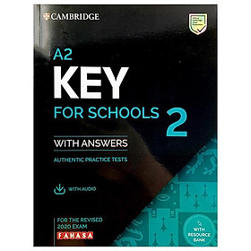 A2 key for schools 2 for the revised 2020 exam sb with answers with audio with resource bank