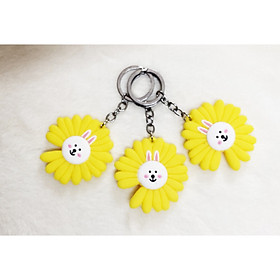 01 Móc khóa hoa cúc con thỏ