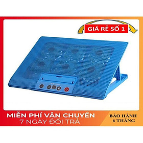 Mua Quạt Tản Nhiệt Laptop ️️ Phụ Kiện Làm Mát Laptop Nhanh Chóng - Làm Mát Gấp 6 Lần Với 6 Quạt Làm Mát M8