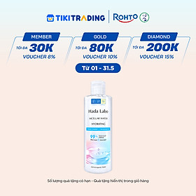 Nước tẩy trang sạch sâu dưỡng ẩm Hada Labo Micellar Water Hydrating 240ml