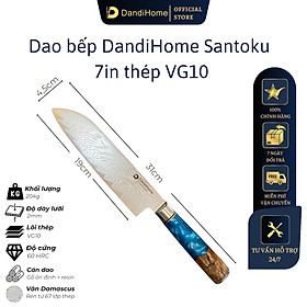 Dao nhà bếp thái đa năng DandiHome thép cao cấp