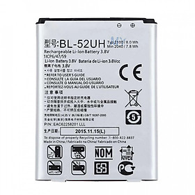 Pin thay thế cho điện thoại LG L70, L650, D320, D285 (BL-52UH) 2100mAh