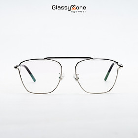 Gọng kính cận, Mắt kính giả cận kim loại Form vuông thời trang Nam Nữ Avery Inigo - GlassyZone