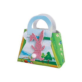 Cute Easter Candy Bag DIY Handle Handbag Handmade for Decoration Kid Cookie Birthday