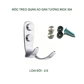 Mua Móc treo quần áo bằng inox 304 có nút bịt đầu vít  loại đơn-đôi tùy chọn