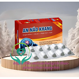 ￼AN NÃO KHANG Vinaphar  -Hộp 30 Viên - Tăng Cường Lưu Thông Máu Lên Não, Giảm Nguy Cơ Tai Biến Mạch Máu Não Do Tắc Mạch