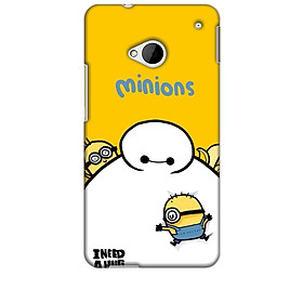 Ốp lưng dành cho điện thoại HTC M7 hinh Big Hero Minions
