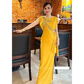Đầm Dạ Hội Tay Cánh Tiên Đính Đá Sang Trọng Farrah Dress