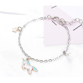 Vòng lắc tay gốm dễ thương unicorn ngựa 1 sừng vòng tay nữ phong cách Hàn Quốc