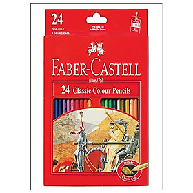 Faber-Castell-115854- Chì Màu Classic Knight - 24 Màu Dài