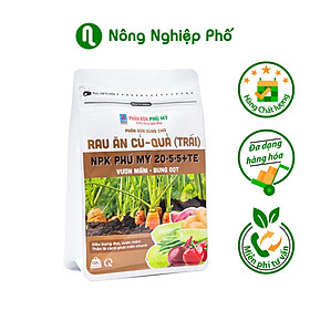 NPK Phú Mỹ 20-5-5 + TE Rau ăn củ - quả - Gói 500gram