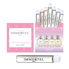 Bộ Nước Hoa IMMORTEL Mini 6 +1 Free SECRET GARDEN chai xức 2ml - Eau De Parfum