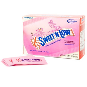 Đường Ăn Kiêng SWEET'N LOW Dành Cho Người Ăn Kiêng, Bệnh Đường Huyết (Hộp 100 gói)
