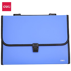 Cặp Tài Liệu A4 Deli - 12 Ngăn - Xanh Dương/ Xanh Lá - 1 Cái - E5559