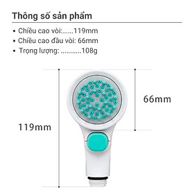 Vòi hoa sen Massage thú cưng có nút dừng Takagi JSB027GY hàng chính hãng
