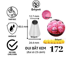 Mua Đui bắt kem 172  Đuôi bắt bánh quy  đui bắt hoa trang trí bánh bằng thép không gỉ đúc liền khối dày dặn  cứng cáp