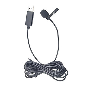 USB Mini Clip On Microphone Mic with Tie Collar Shirt Clip Omnidirectional Mic