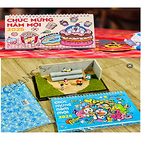 Lịch Bàn Doraemon 2024 - 2025 chính hãng Kim Đồng (Chang Book)