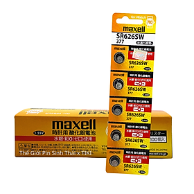 Pin Maxell Silver Oxide 1.55V SR626SW 377