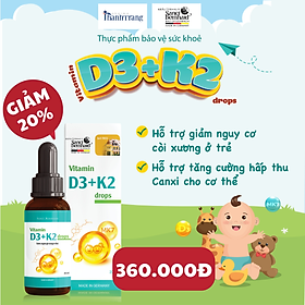 Vitamin D3 K2 MK7 Drops dạng giọt giúp bé tăng chiều cao, bổ sung canxi chống còi xương, giảm nguy cơ loãng xương ở người lớn