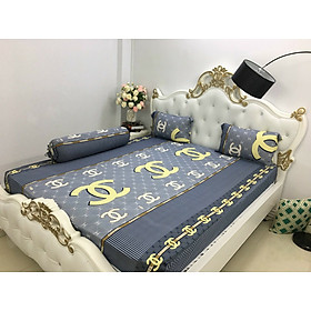 Bộ Drap gối Thun Lạnh Hàn Quốc 4 món / đủ size