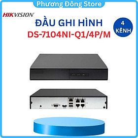 Mua Đầu ghi IP HIKVISION H.265+ 4 kênh DS-7104NI-Q1/4P/M Phân giải 4MP Hỗ trợ 4 cổng cấp nguồn PoE  .-Hàng chính hãng