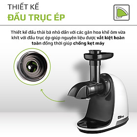 Máy Ép Chậm Trục Ngang Olivo SJ22 [Hàng Chính Hãng] Ép Rau Không Lo Kẹt Máy - Ép Kiệt Bã - Dễ Vệ Sinh