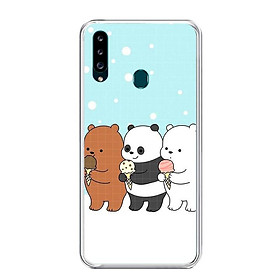 Ốp lưng điện thoại Samsung Galaxy A20S - Silicon dẻo - 0094 PANDA03 - Hàng Chính Hãng