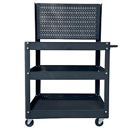 Mua Xe đẩy 3 ngăn 72cm kèm vách lưới màu đen
