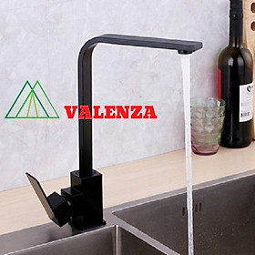 Mua Vòi rửa chén bát nano kháng khuẩn cao cấp Valenza sus304 nóng lạnh (tặng dây cấp nước)-dáng vuông khỏe  hiện đại