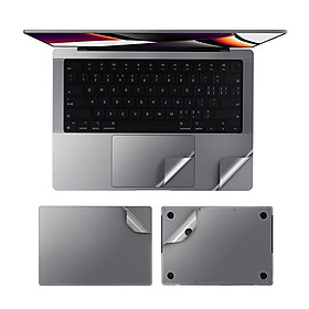 Bộ Dán Full MOCOLL 5 In 1 cho Macbook Pro 14" 2021/Pro 16" 2021 - Hàng Chính Hãng