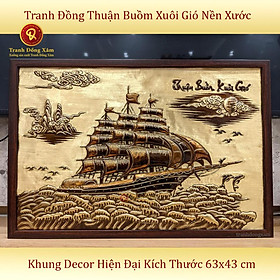 Mua Tranh Thuận Buồm Xuôi Gió Bằng Đồng Treo Phòng Khách Phòng Làm Việc