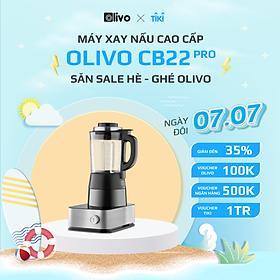 Máy Xay Nấu Đa Năng OLIVO CB22 PRO [Hàng Chính Hãng] Độ Ồn Thấp Nhất - Chống Trào Tuyệt Đối - Vệ Sinh Khử Khuẩn - Thương Hiệu Mỹ 