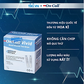 Hộp 25 Que Thử Đường Huyết On Call Vivid Loại Rời Trong Túi Nhôm