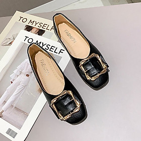 Dép Sục Nữ Thời Trang Cao Cấp Ladiez Giày Búp Bê Da Mềm Êm Chân Mũi Vuông Đế Bệt Xinh Xắn Siêu Đẹp