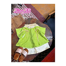 Bộ bà ba cho bé gái diện lễ tết noel giáng sinh năm mới đẹp từ 10-40kg chất lụa mềm mát