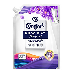 Nước giặt dưỡng vải Comfort Nước giặt xả đa chức năng hương Thời Thượng giúp quần áo sạch thơm & tươi màu Túi 3.6kg