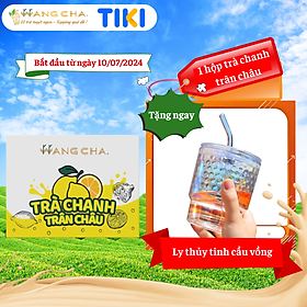 Hộp Trà Trái Cây Wangcha Tiện Lợi Vị Chanh - Trà Chanh Thơm Ngon Có Trân Châu Ngọc Trai Đi Kèm