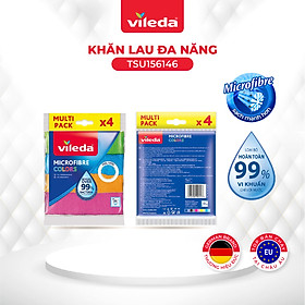 Mua Khăn lau đa năng VILEDA sợi microfibre thấm hút mạnh  gói 4 chiếc -TSU156146