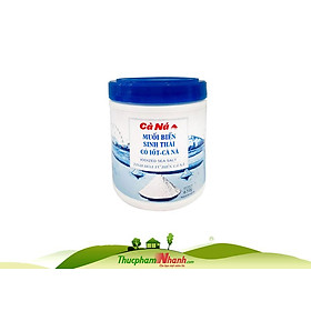 Muối biển sinh thái Cà Ná có Iot – Hộp 650g
