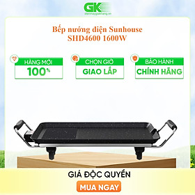 Bếp nướng điện sunhouse shd4600 - đen- hàng chính hãng