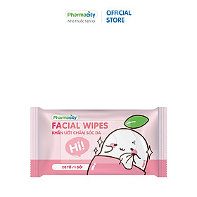 Khăn ướt chăm sóc da Pharmacity Facial Wipes Gói 20 tờ