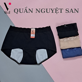 Quần lót nữ chống tràn nguyệt san vải cotton thoáng khí, cạp cao Vicci QV.NS1 mềm mại, kháng khuẩn khử mùi