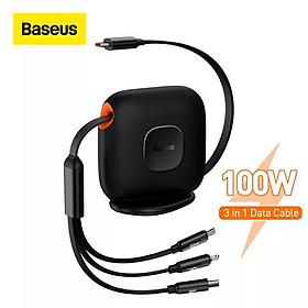 Mua Cáp Sạc Đa Năng Baseus Traction Series Retractable 3-in-1 Fast Charging - HÀNG CHÍNH HÃNG