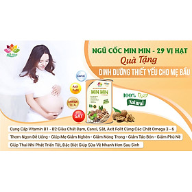 Ngũ Cốc Lợi Sữa , Bầu Min Min Combo 3 Hộp tặng ly sứ cao cấp